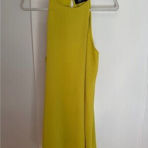 fab'rik One-Shoulder Shift Dress in Lime